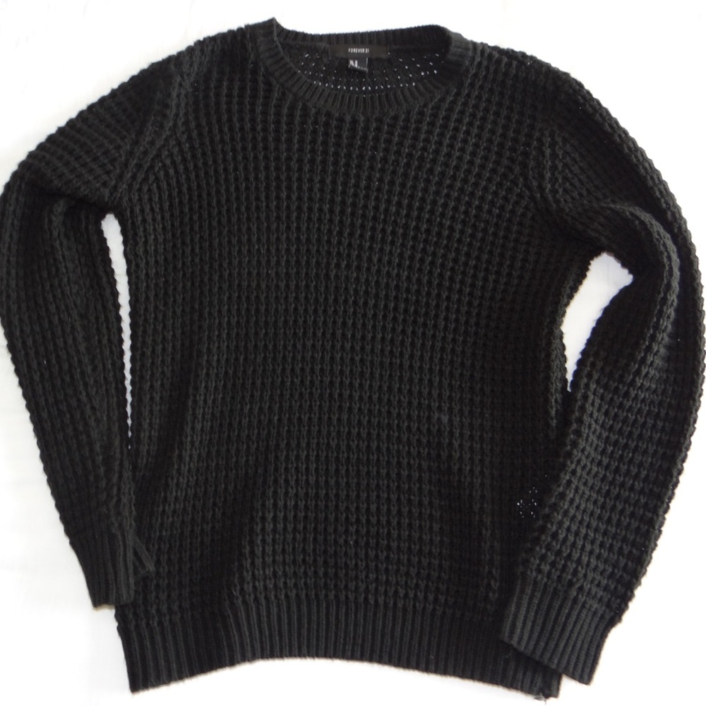 Forever 21 black knit sweater
